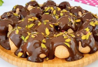 Kids will love it!  Homemade chocolate profiteroles recipe is very easy to make.